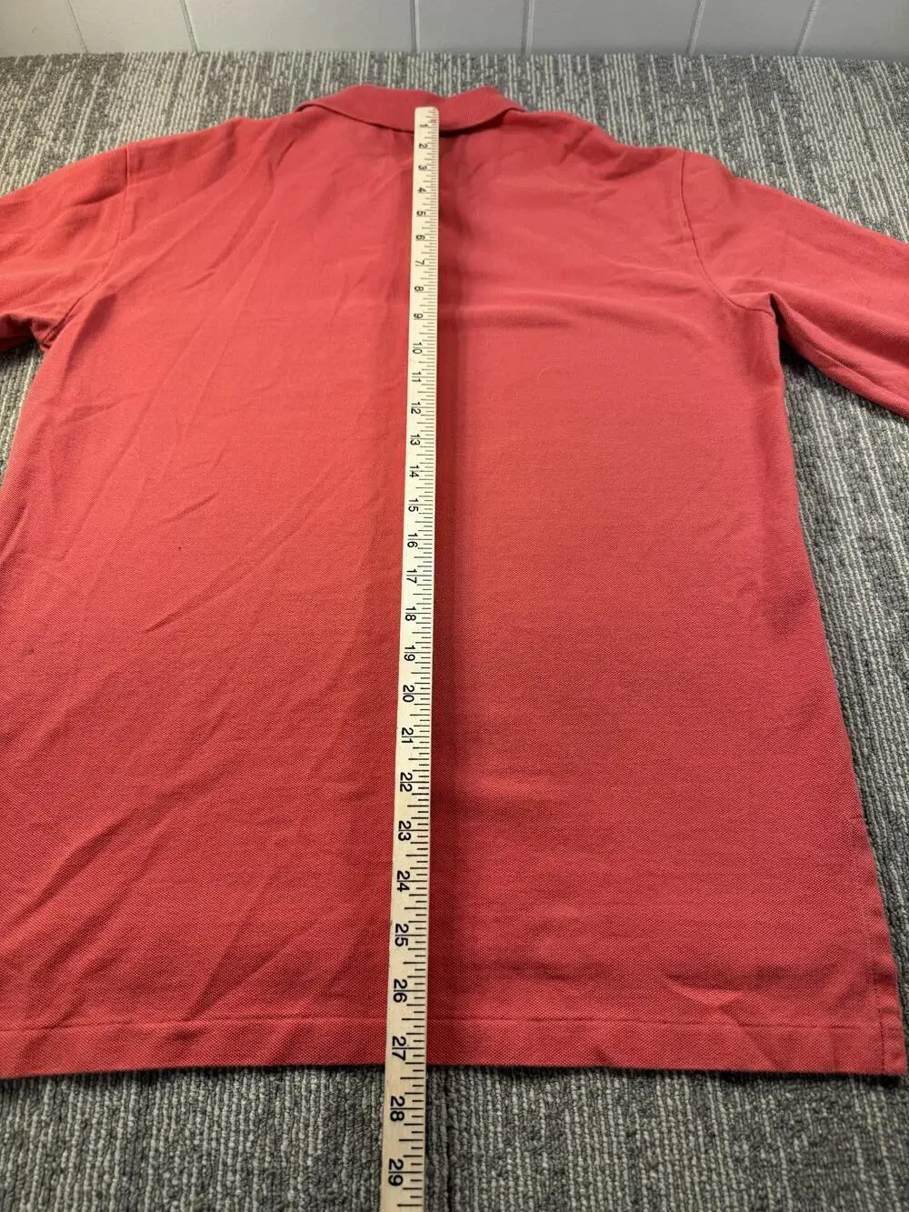 Polo By Ralph Lauren Polo Shirt Mens Medium Red Long Sleeve Pony Logo Casual